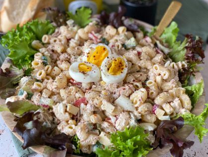 pastasalade met tonijn en ei