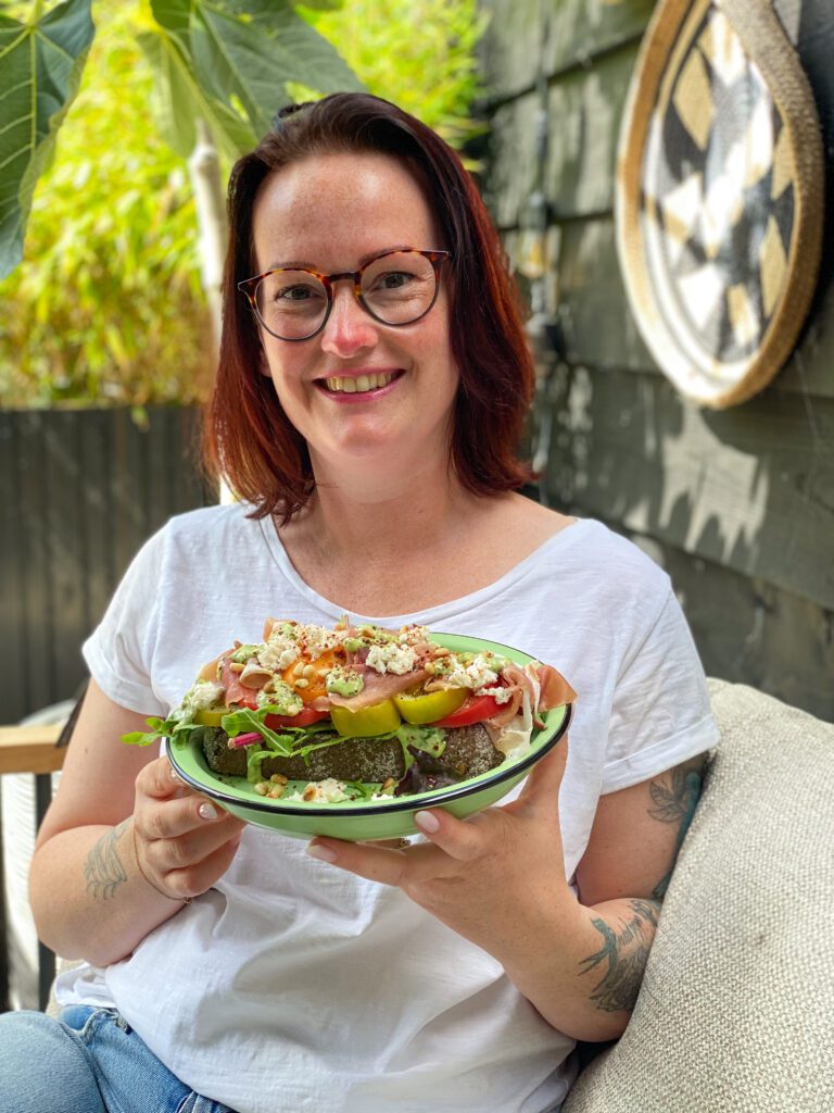 Sandwich met  prosciutto en mozzarella