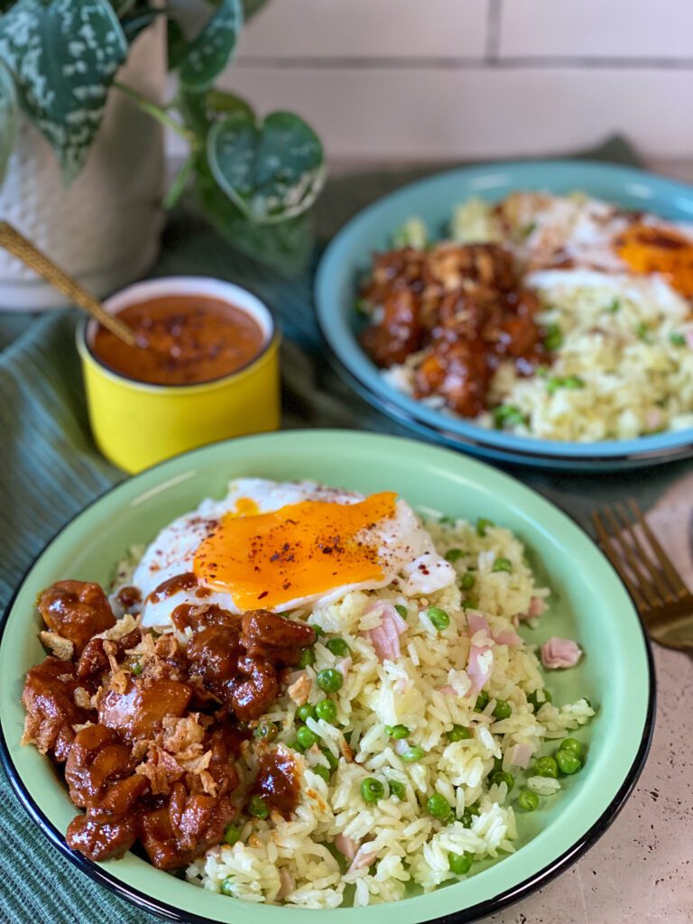 kip ketjap met rijst 