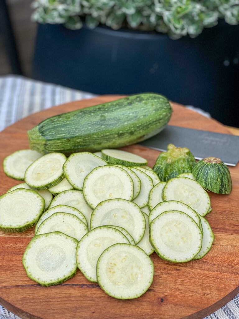 Cru rauwe courgette 