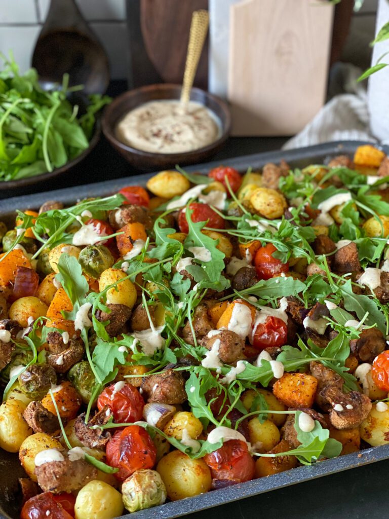 spruitjes en pompoen uit de oven 