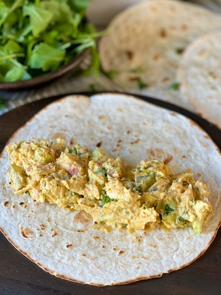 wraps met salami en roomkaas