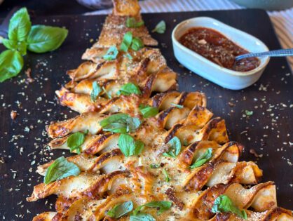 Bladerdeeg pizza Kerstboom