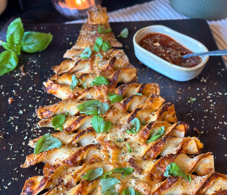 Bladerdeeg pizza Kerstboom
