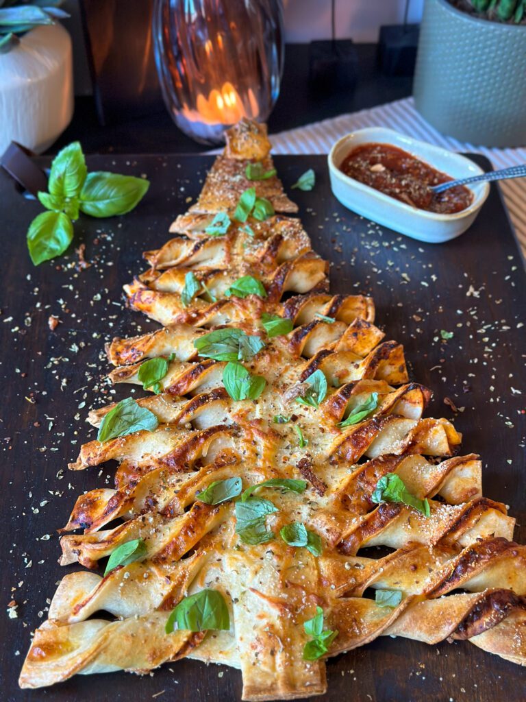 bladerdeeg pizza Kerstboom
