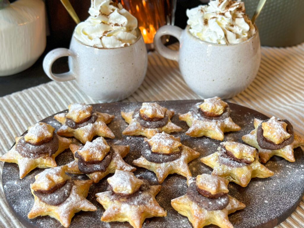bladerdeeg Kerstkoekjes met Nutella