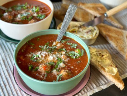 tomatensoep met gehaktballetjes