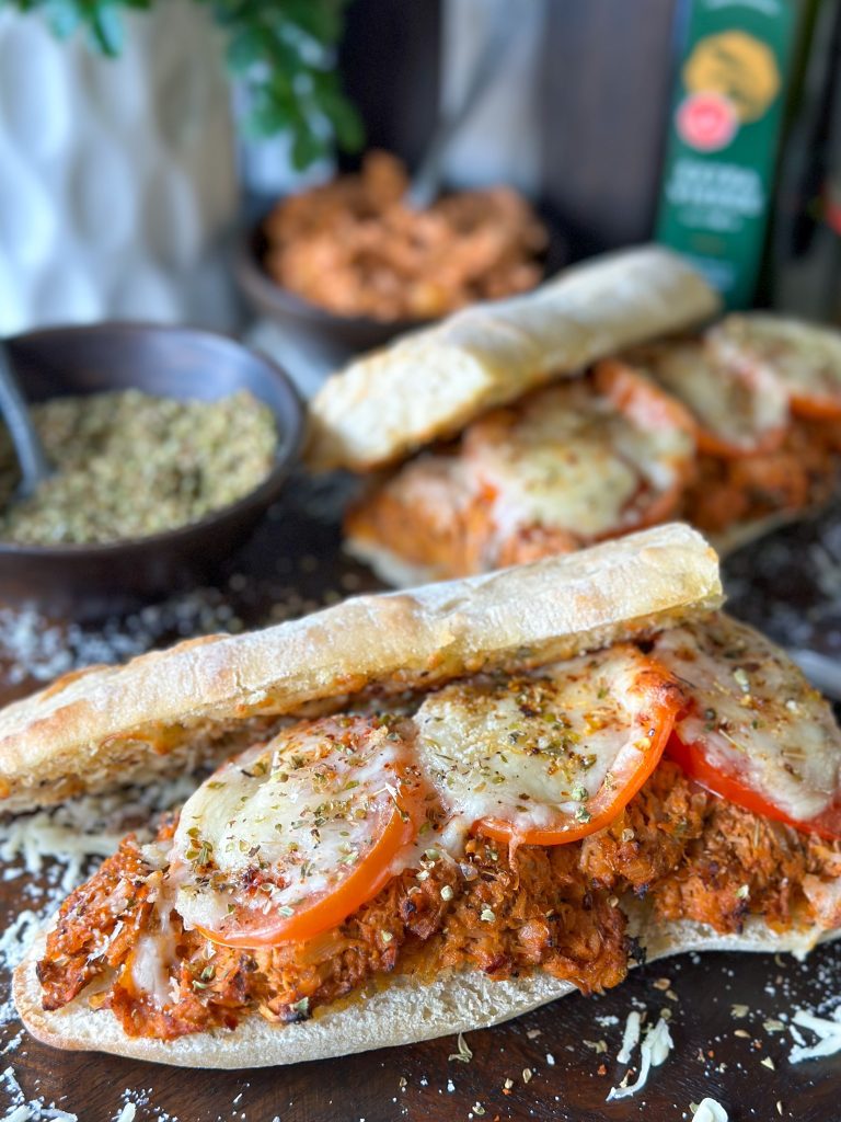 Italiaanse tuna melt stokbrood 