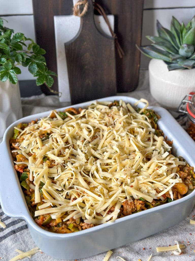 prei ovenschotel met gehakt en puree