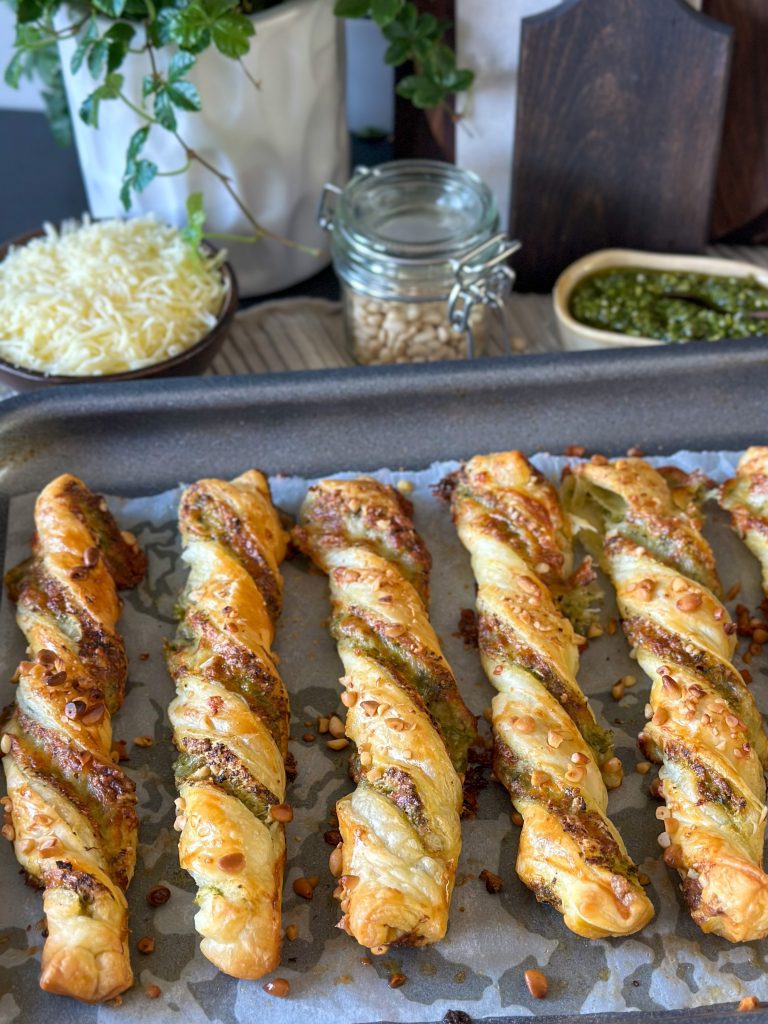 pesto twisters maken