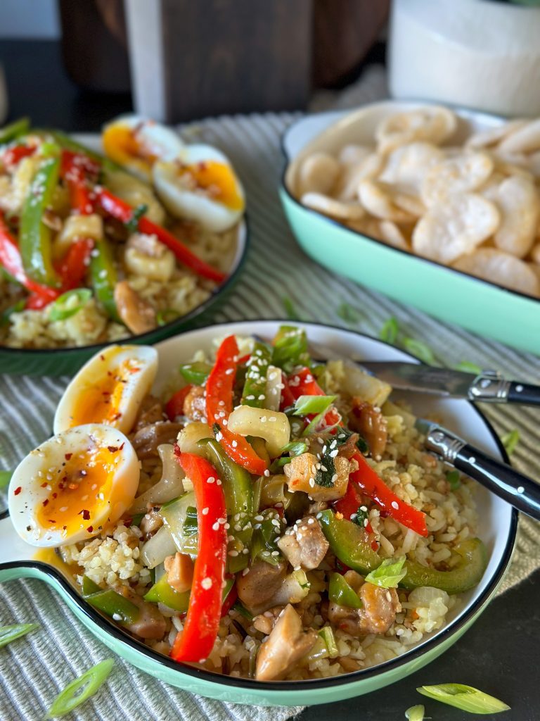 gezonde roerbak met paprika en paksoi