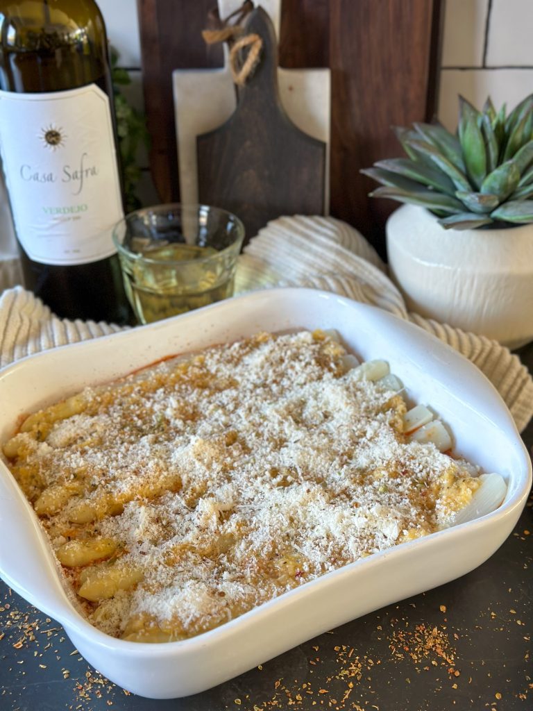 Gegratineerde witte asperges