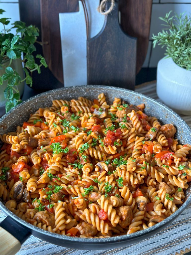 volkoren pasta avondmaaltijd 