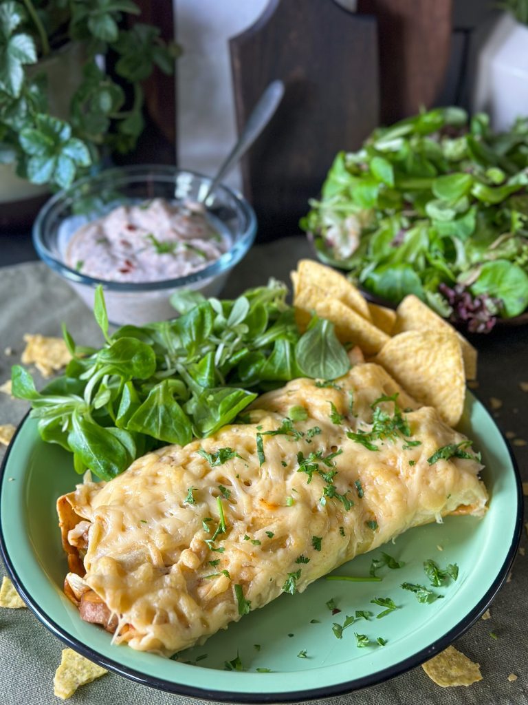 wraps met gehakt uit de oven 