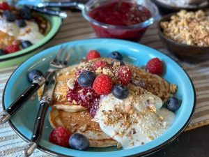 volkoren vegan pancakes