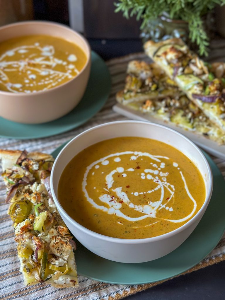 courgette soep met paprika