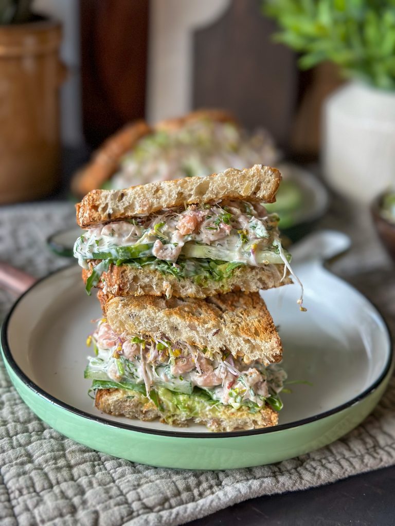 broodje Hollandse garnalen salade 