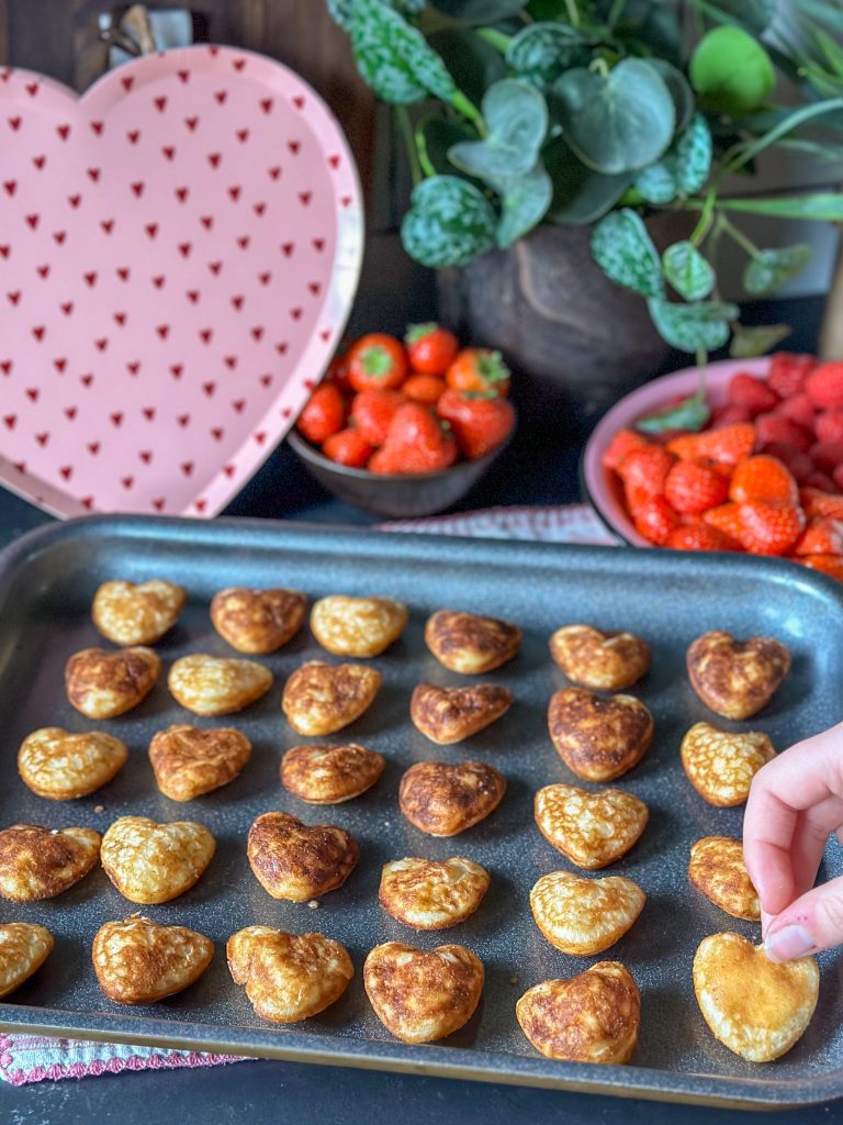 Poffertjes spiesjes voor Valentijnsdag