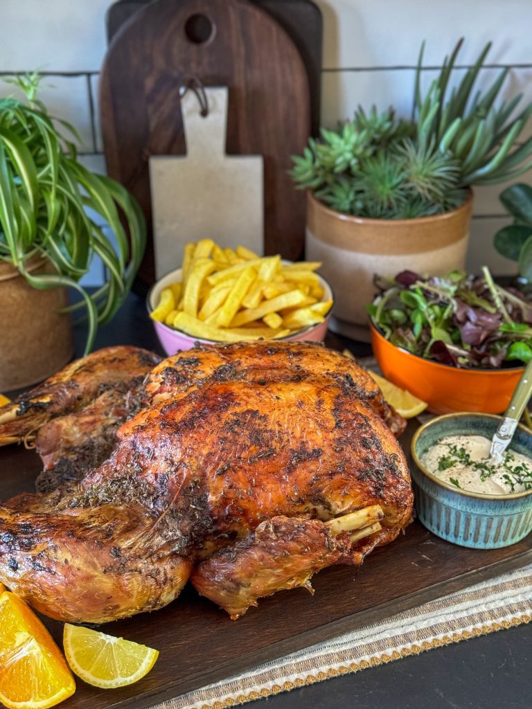 hele kalkoen uit de oven