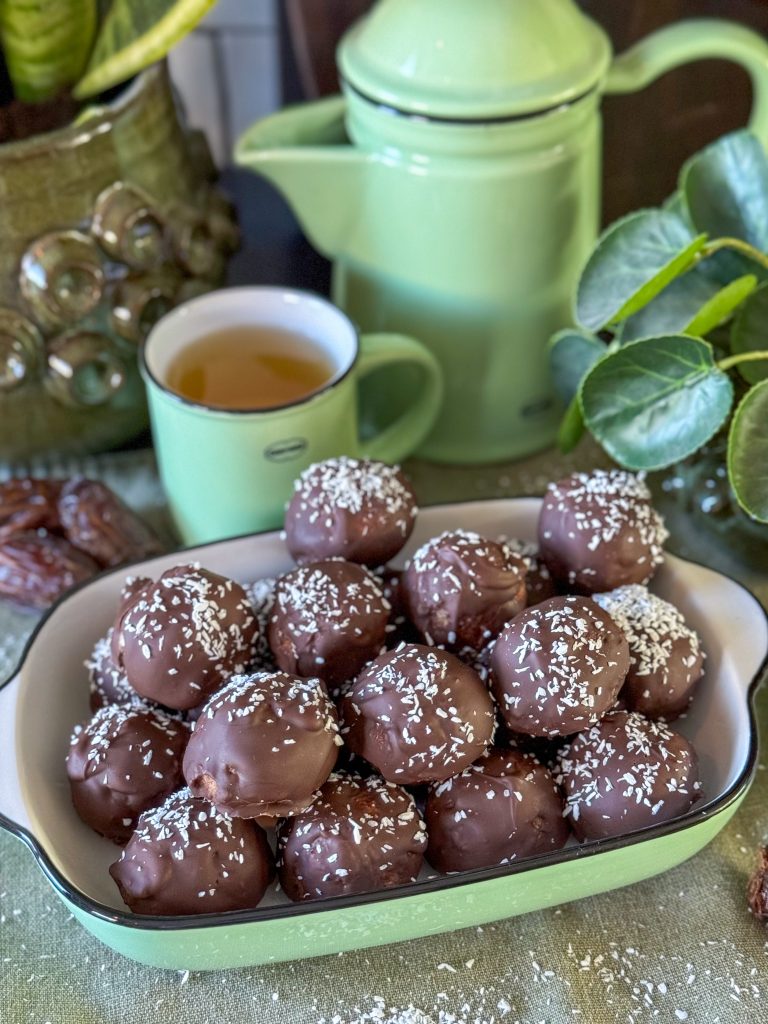 Bounty dadelballetjes (vegan)