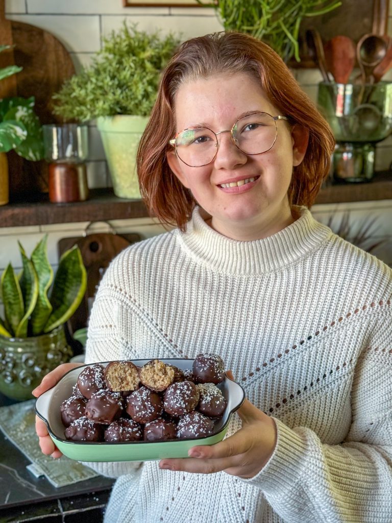 bounty balletjes gemaakt met dadels