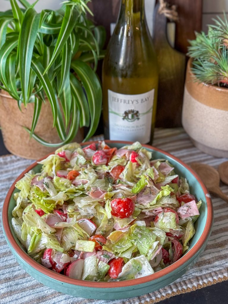 gezonde salade met witte asperges