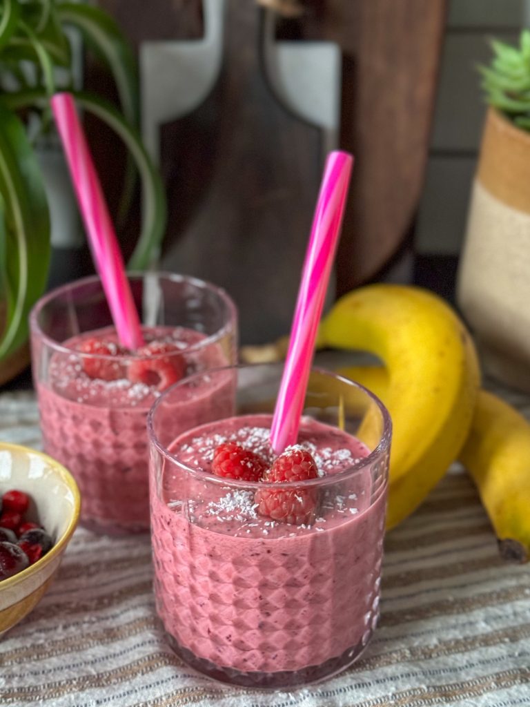 smoothie met rood fruit