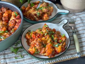 gnocchi ovenschotel met gehakt in tomatensaus