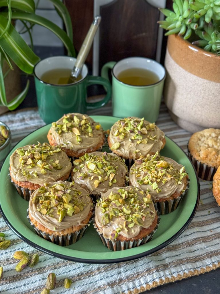 vegan cupcakes met pistache 