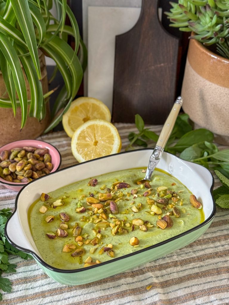 feta dip met pistache