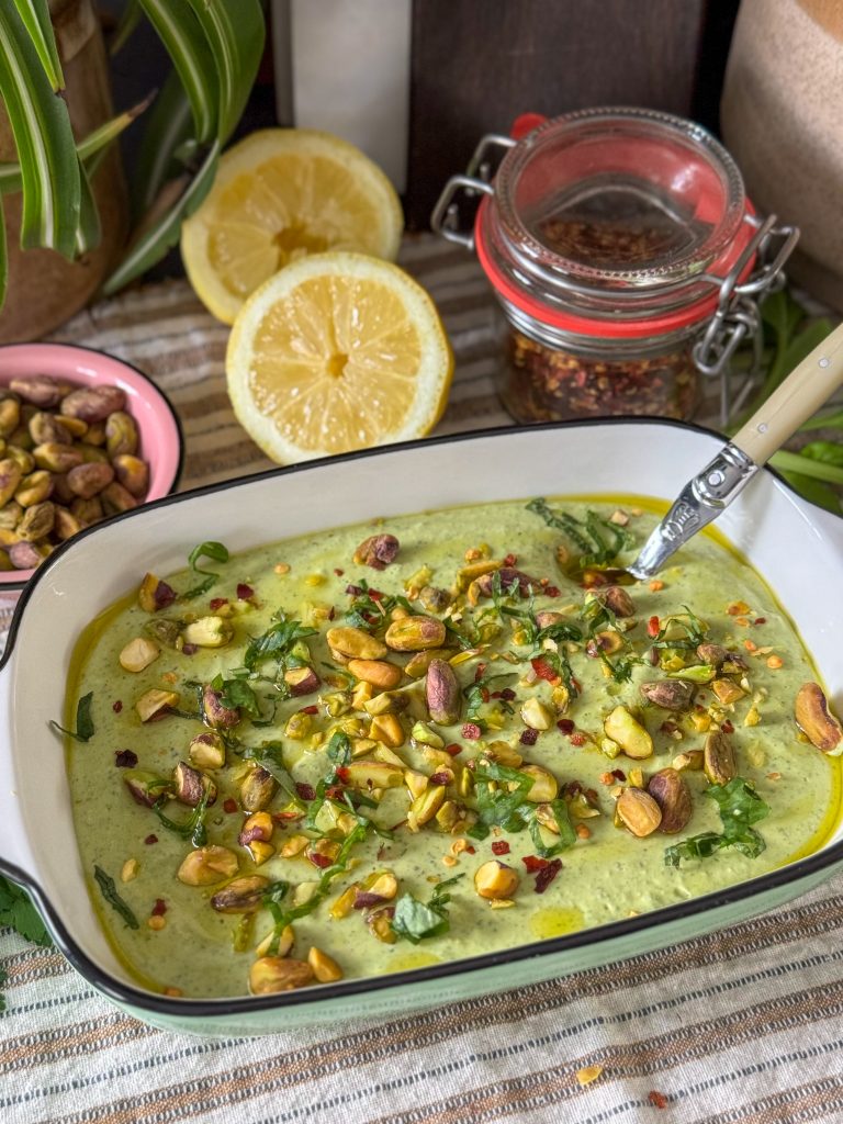 feta dip met pistache