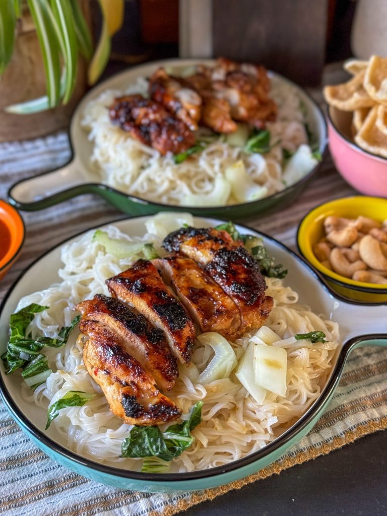 noodles met limoen kip 