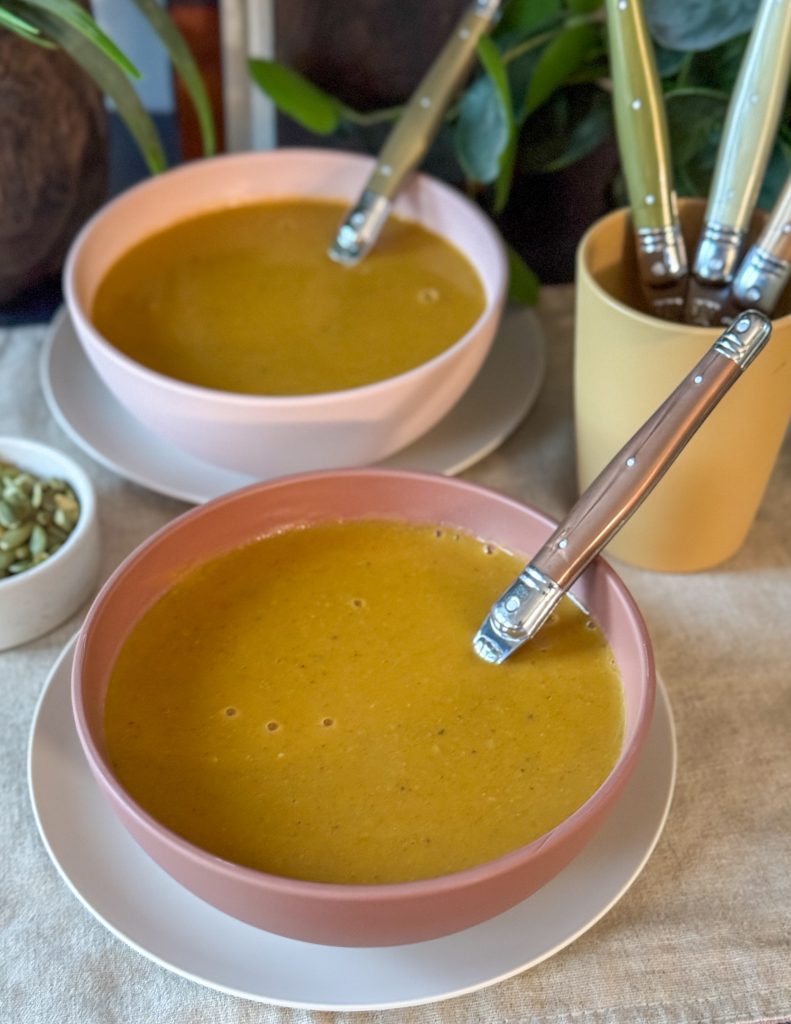 pompoensoep met pindakaas 