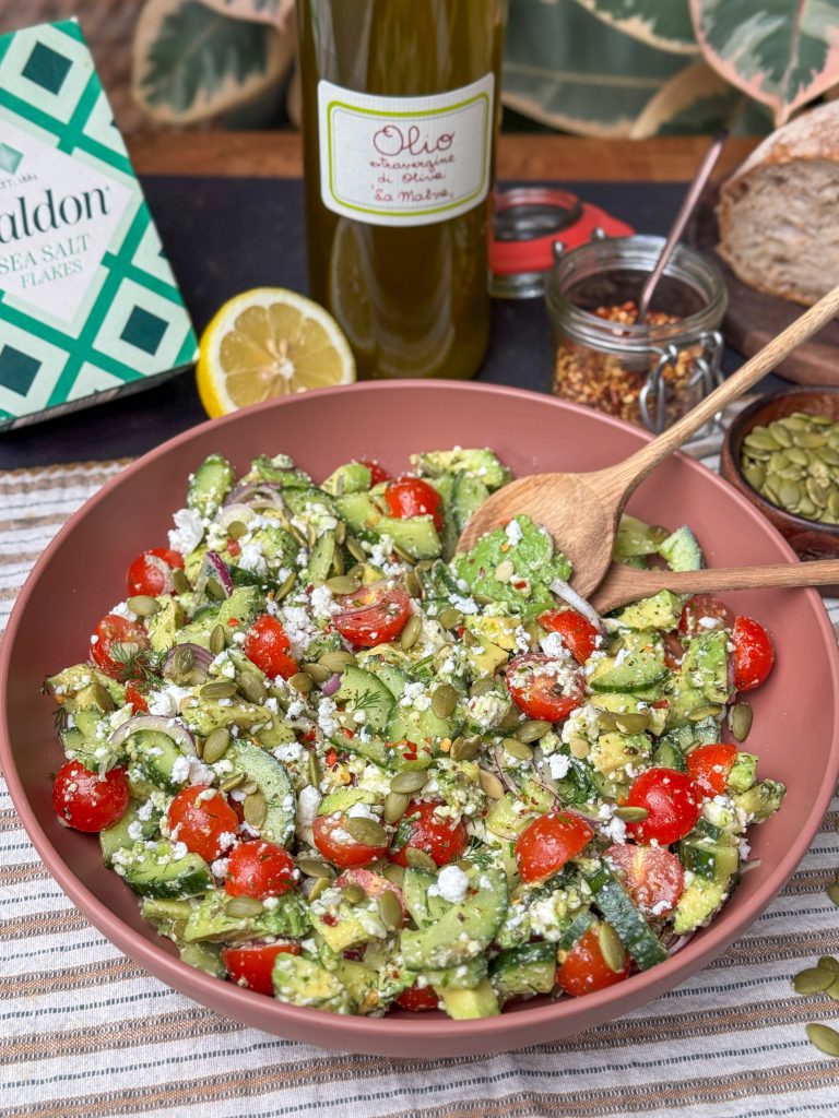 avocadosalade met feta
