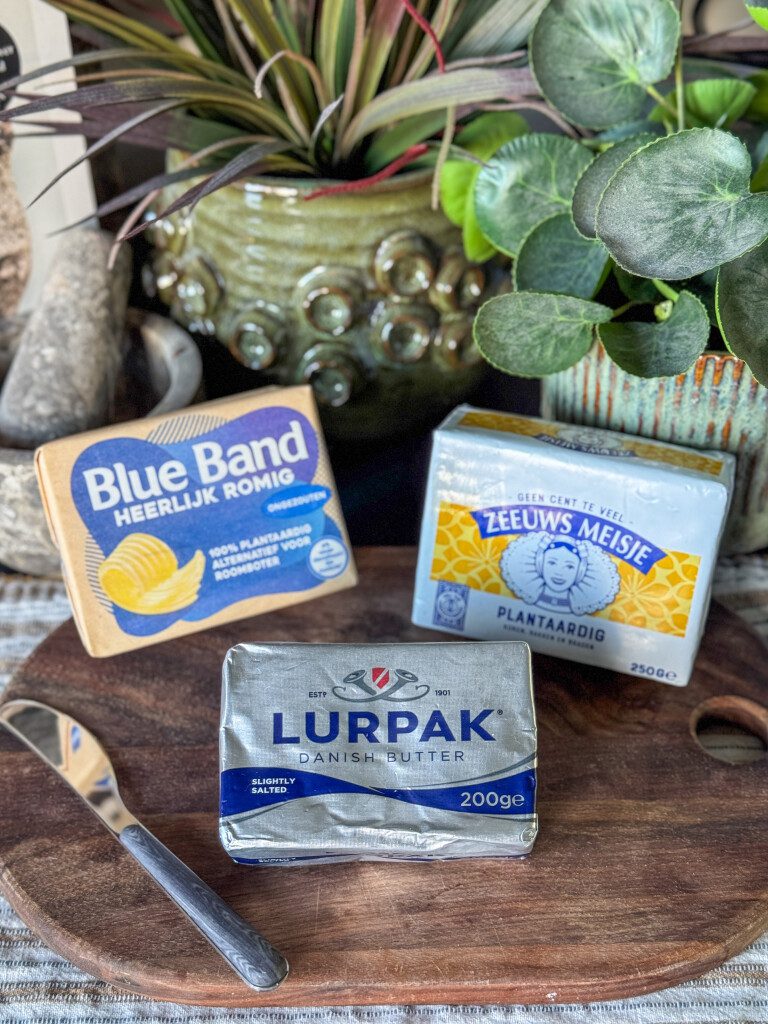 wat is het verschil tussen roomboter, magarine en plantaardige roomboter van Blue Band