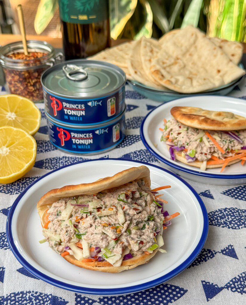 Flatbread met frisse tonijnsalade – een heerlijk lunchrecept