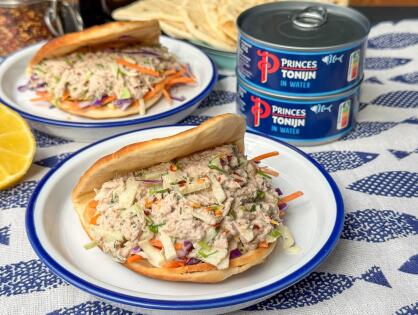 flatbread met frisse toniijnsalade makkelijke lunch