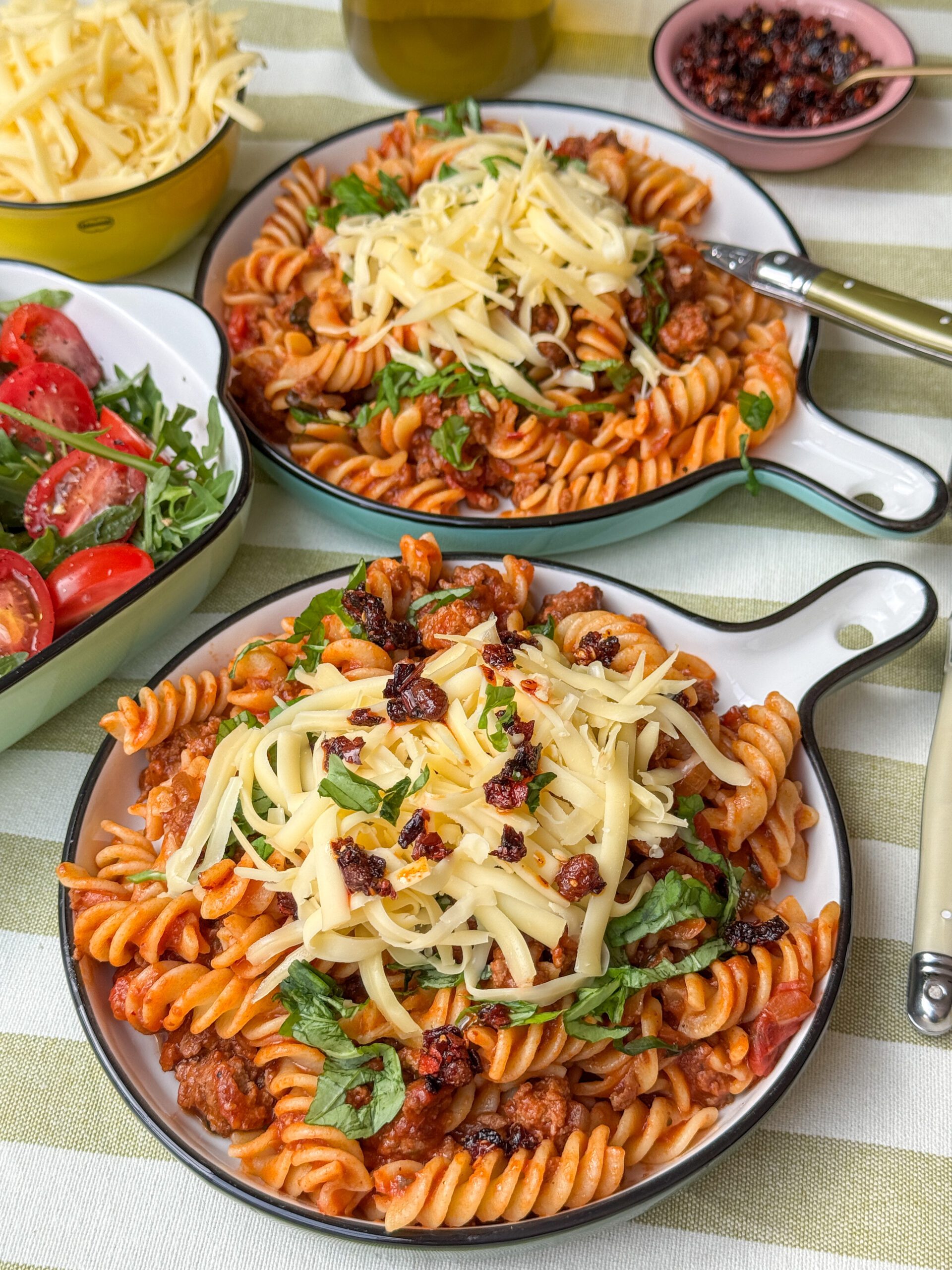Makkelijke pasta met crispy chili olie van Familie over de Kook