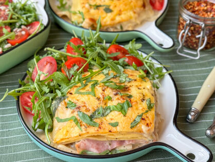 Lasagne met witlof, ham en bechamelsaus – romige ovenschotel uit de oven
