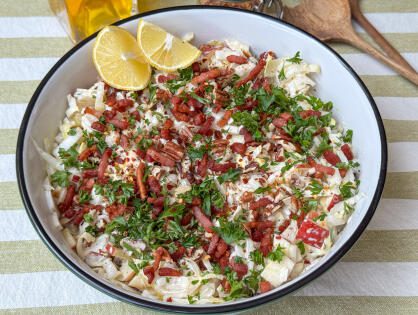 witlof salade recept met appel, spek en pecannoten – zelfgemaakt