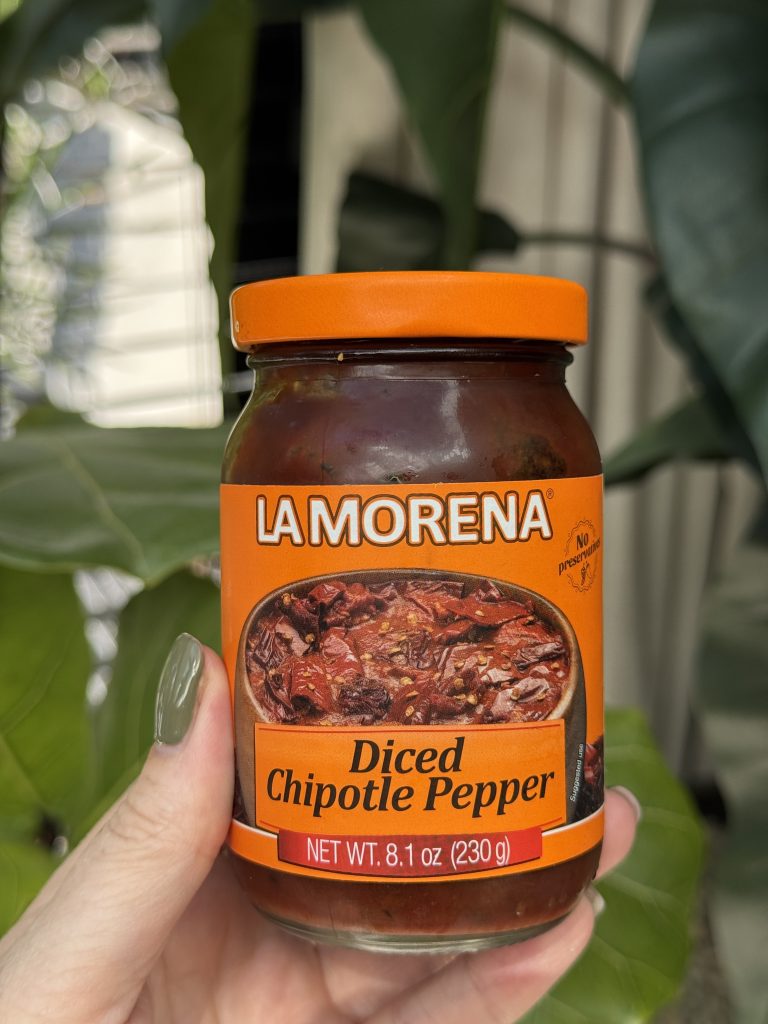 chipotle peper fijngehakt gebruik chili sin carne
