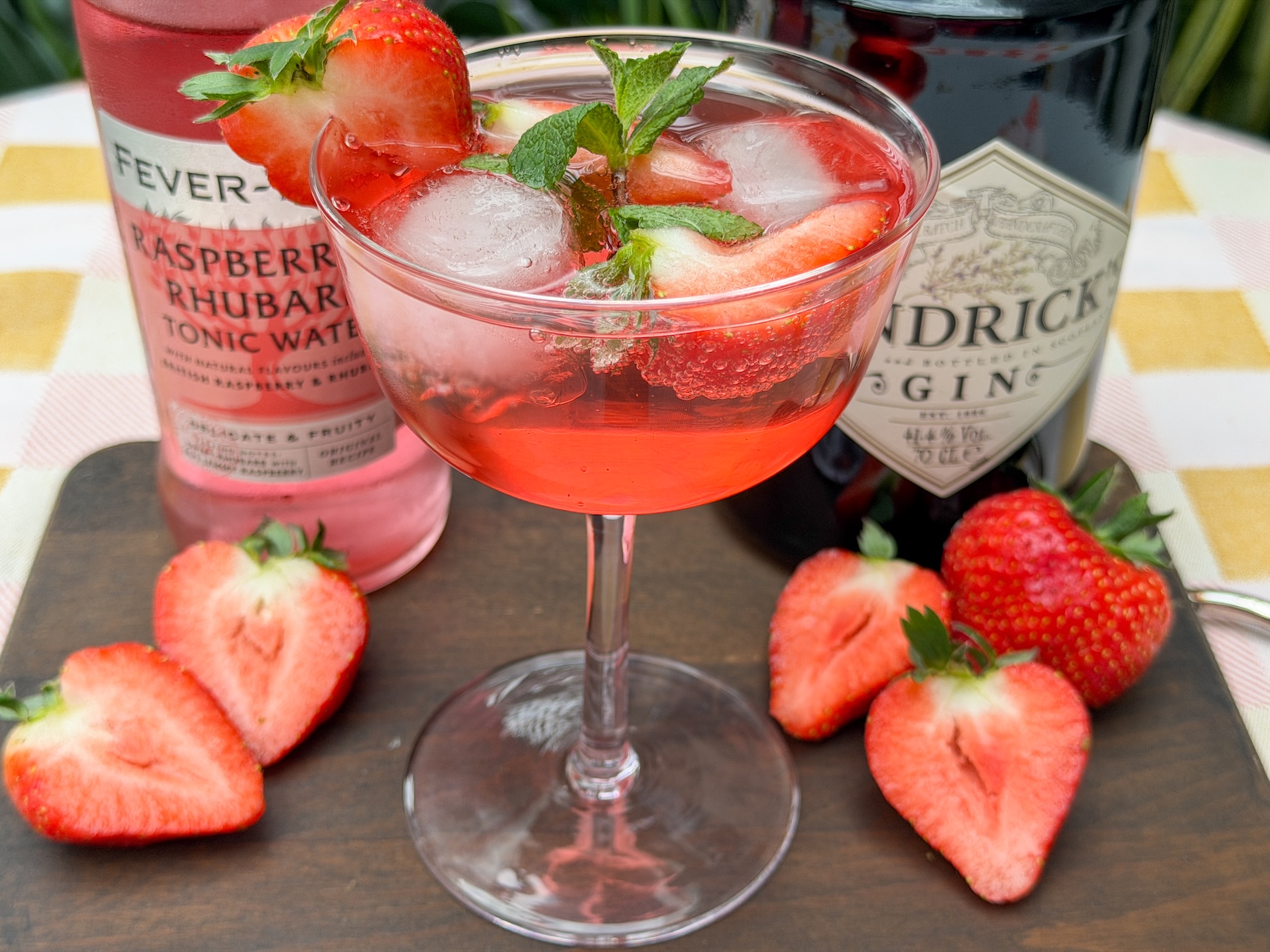 Aardbeien gin tonic recept