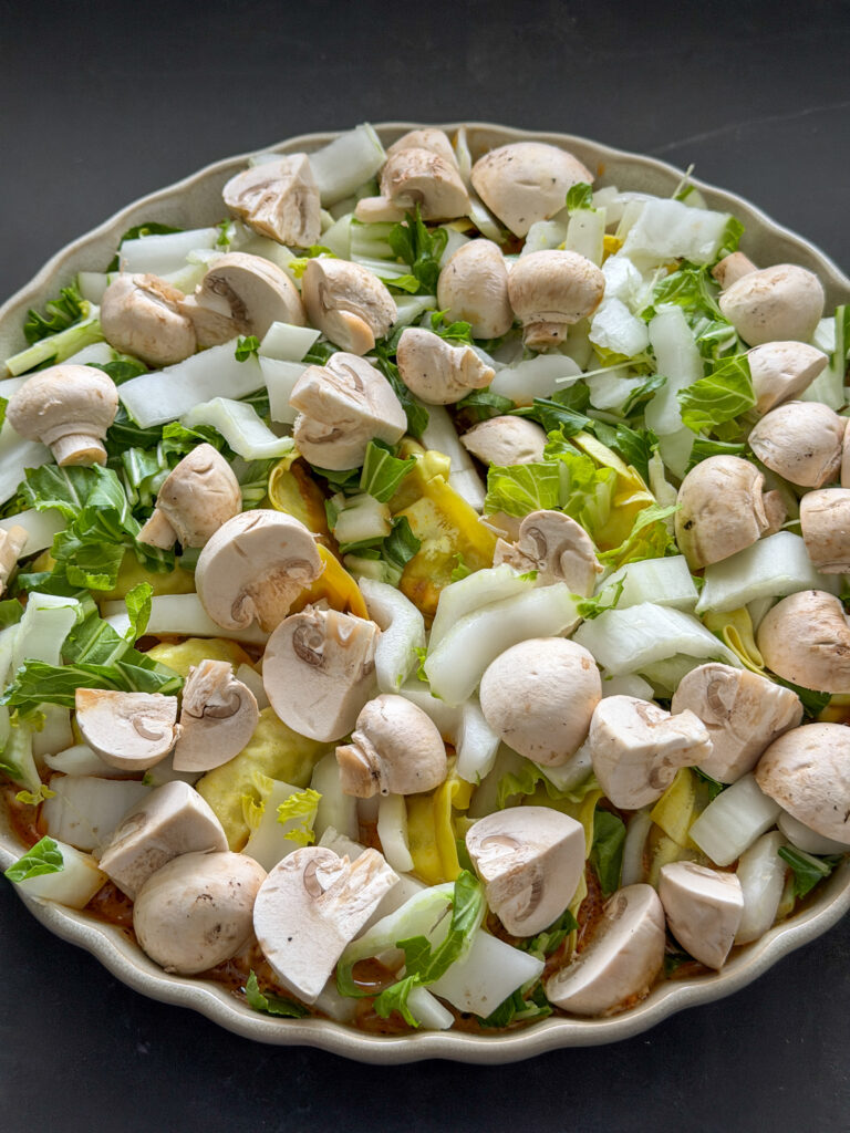 groenten toevoegen aan ovenschotel