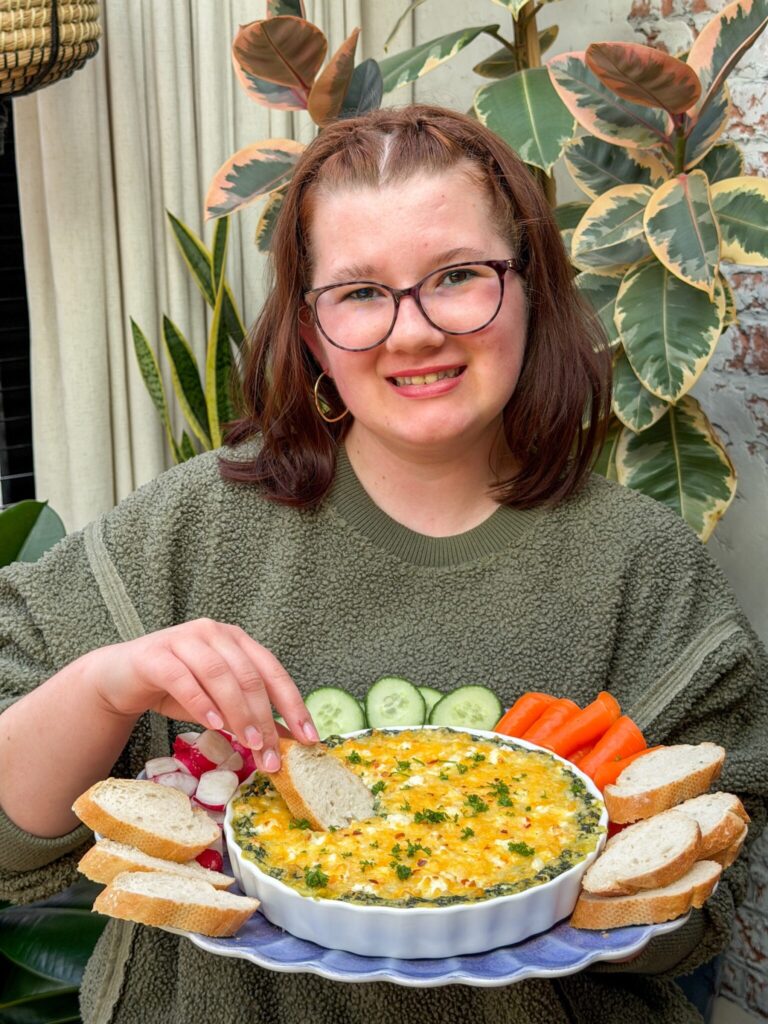 spinazie dip uit de oven met feta - recept uit weekmenu 15