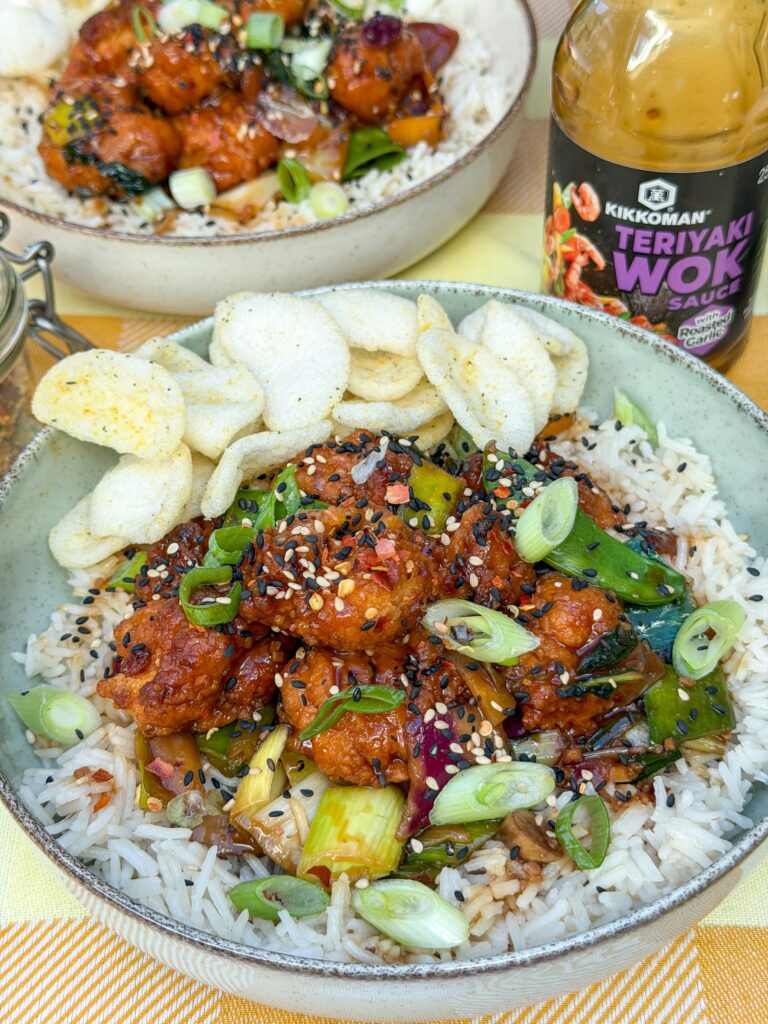 Krokante kip in teriyaki saus