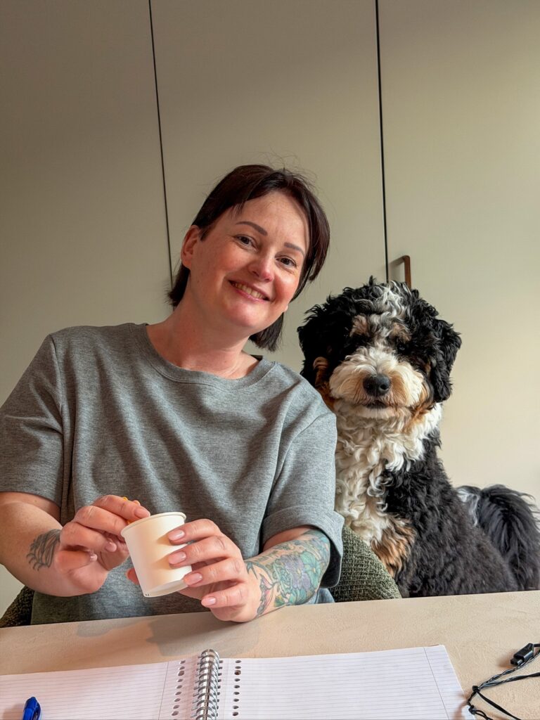 legend en marie louise aan tafel