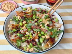 gyoza salade recept uit weekmenu 22