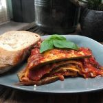 Vegetarische lasagne met courgette en aubergine