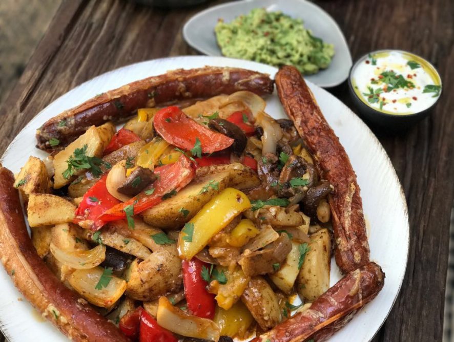 Mexicaanse aardappel Fajita ovenschotel