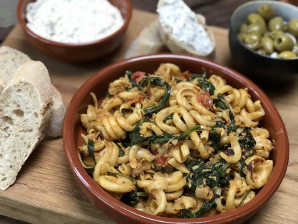 pasta met tonijn en spinazie: in 30 minuten op tafel